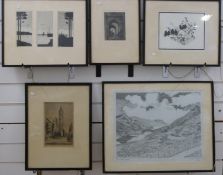 Pencil drawing 'Loch Leven' Argyll K.