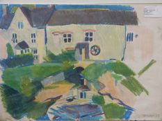 Carolyn White (1945-2013) pastel 'Stratton, Cirencester II', titled and dated 82 lower right,