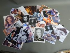 Signed photographs / autographs of actors to include Judi Dench, Jeremy Irons, Ewan McGregor,