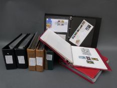 Six albums of Channel Island first day covers and mint stamps and two albums of Australia and