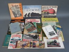 A quantity of railway booklets to include Famous Loco Types, Ian Allan ABC of GWR & LMS,