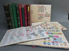 A box of stockbooks including South American countries,