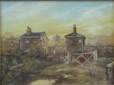 Ralph Boyer oil on canvas Brimscombe St Marys, Nr Stroud, signed lower left,