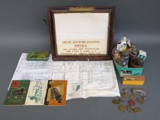 A quantity of largely GWR railwayana including pay tokens, buttons, badge,