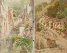 Walter Henry Sweet (1889-1943) pair of watercolours, one Mars Hill Lynmouth,