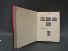 A collection of mint stamps from New-Hebrides (GB Commonwealth) in a Simplex album