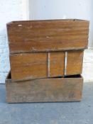 Three trunks / chests,