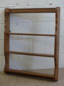An elm plate rack,