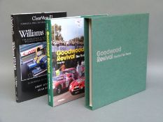 Williams FW14B book by Andy Matthews and Sean Kelly and Goodwood Revival the First Ten Years by