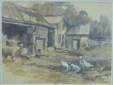 Wendy Jelbert watercolour 'Country Tranquillity', signed lower right,