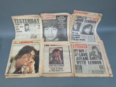 A quantity of various newspapers,