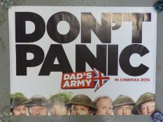 A collection of film posters including David Brent x3, Dad's Army, Spotlight, Criminal x4, Ben Hur,