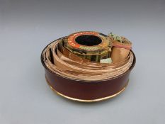A Victorian Le Praxinoscope similar to Zoetrope moving picture device with scrolls