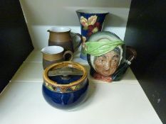 Royal Doulton vase with floral decoration D6227,