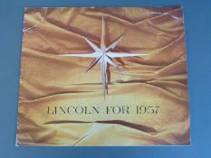 1957 Lincoln Premier colour brochure,