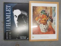 Six exhibition and other posters including framed Hamlet, Paul Klee, Edward Vuillard,