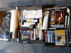 A large quantity of Play Station 2 and other games, DVDs,