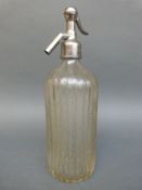 A Stroud Brewery glass soda syphon