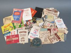 National Trust car badge and various point of sale ephemera including local interest