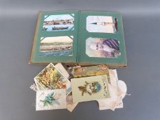 Approximately 50 largely French Edwardian postcards, some stamped and scripted, includes humorous,
