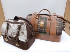 Two cases of bowls and equipment, one set by Willie Woods,