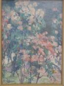 Rudolph Helmut Sauter (1895-1977) oil on board Red Gums (South Africa),