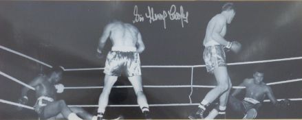 Framed Henry Cooper signed photograph