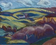 Carolyn White (1945-2013) pastel 'Gatcombe Park II',