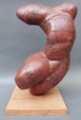 Andrew Fyvie copper sculpture of a torso,
