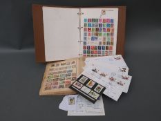Two albums of all-world stamps