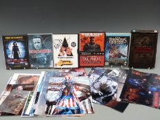 Cult film autographs / signed photographs including Ian Holm, cast of Alien vs Predator, Matrix,