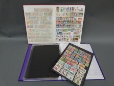 A stockbook of Chinese stamps and a stockbook of European stamps,