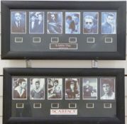 Two limited edition framed film cell sets from Scarface and The Godfather Trilogy,