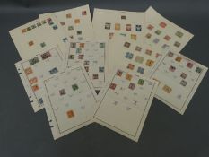 Loose album pages of early China and Japan stamps together with sundry loose Chinese stamps