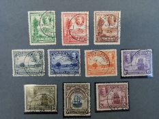 Antigua 1932 Tercentenary 1/2d-5/- SG 81-90.