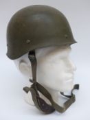 French paratrooper helmet complete with liner and chin strap
