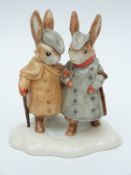 Beswick Beatrix Potter figure Two Gentlemen Rabbits,