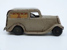 Tri-ang Minic clockwork tinplate Ford Light Van with grey body,