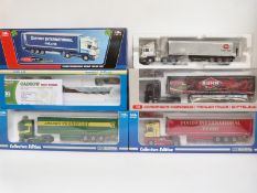 Six 1:50 scale diecast model lorries comprising four Universal Hobbies,