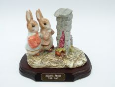 Beswick Beatrix Potter tableau Hiding From the Cat, limited edition no 2975,
