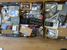 A large quantity of DIY, model making or similar tools and consumables including power supplies,