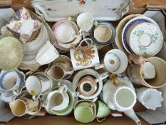 A quantity of 19thC and later ceramics to include commemorative ware, Carlton ware, Heath Robinson,