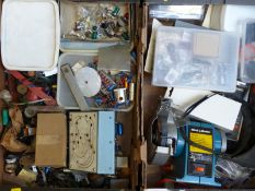 A quantity of electronic equipment including P M 44 motors, smaller motors and gearboxes,