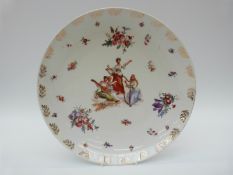 A Vienna style shallow bowl,