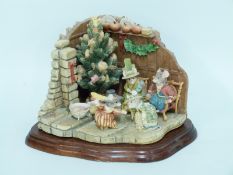 Border Fine Arts Brambly Hedge Merry Midwinter, signed by Jill Barklem, limited edition 422/500,