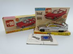 Dinky Toys diecast model Joe 90 Sam's Car, 108, with chrome body and lemon interior,