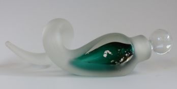 Stuart Akroyd stylised glass scent bottle,