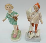 Two Royal Worcester figures comprising Burmah and a chinoiserie figure,