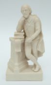 Goss parian ware figure of William Shakespeare,