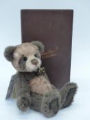 Charlie Bears Isabelle Collection Teddy Bear Isla with brown and grey mohair,